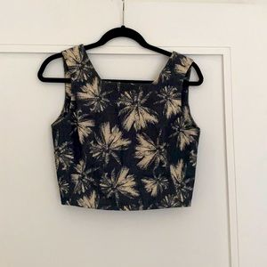 L’Agence Palm Tree Crop Top